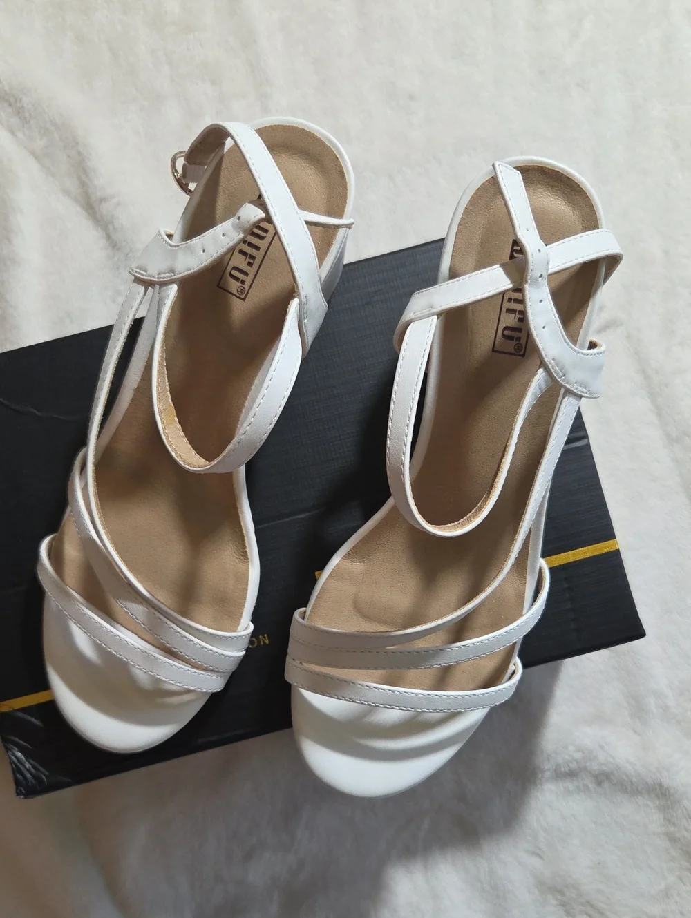 Wedge Strappy Sandals In Box